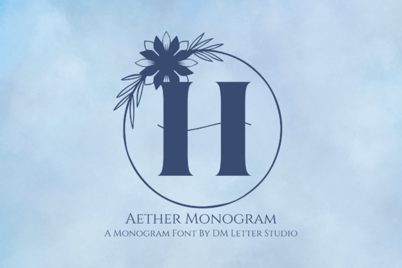 Aether Monogram Font Review for Campaign Designers