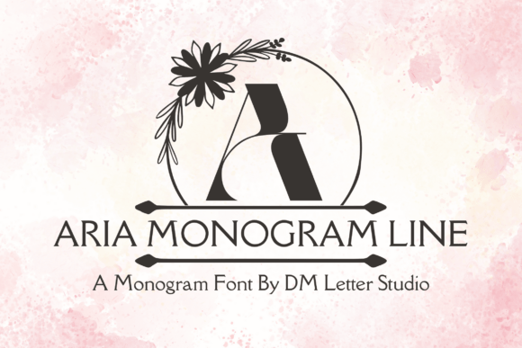 Aria Monogram Line: The Font for Elegant Digital Branding