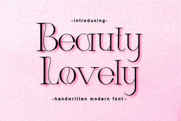 Beauty Lovely: A Serif Font That Elevates Digital Branding