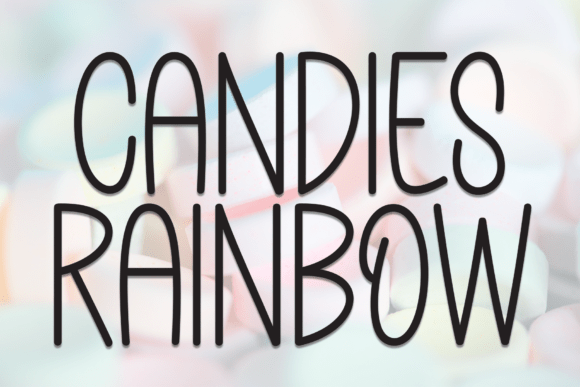 Candies Rainbow: A Display Font for Whimsical Campaigns