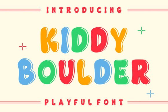 Kiddy Boulder: A Playful Font for Creative Crafters