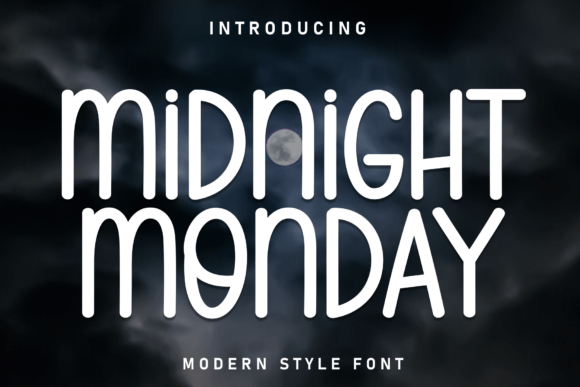 Midnight Monday: A Handwritten Display Font for Crafters and Designers