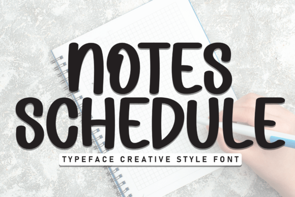 Notes Schedule: A Font That Adds Personality to Your Web Design