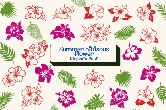 Summer Hibiscus Flower: A Font for Editorial Grace